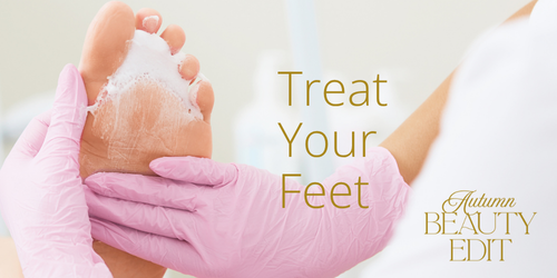 Foot being massaged